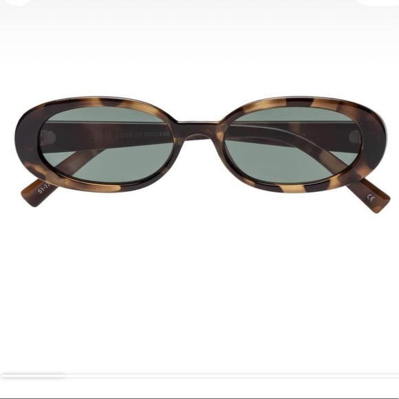 Le Specs Accessories - NWT Le Specs - Outta Love Tort Green Sunglasses